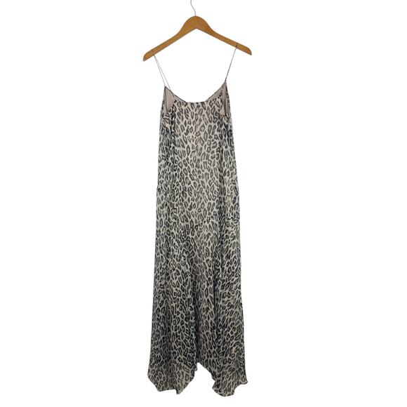Theory Leopard Print Silk Cami Dress - Picture 6 of 6